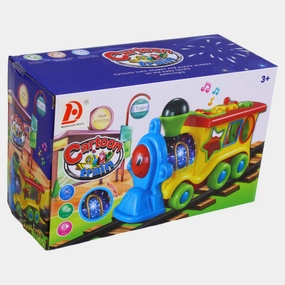 Battery-Powered Train with Light and Sound Effects  Interactive Playtime Fun