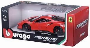 Bburago 1:18 Scale Ferrari Race and Play 458 Speciale Diecast Vehicle - Red