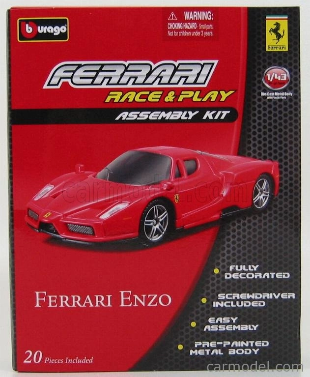 Bburago 1:43 Ferrari Kit Enzo Car - Red