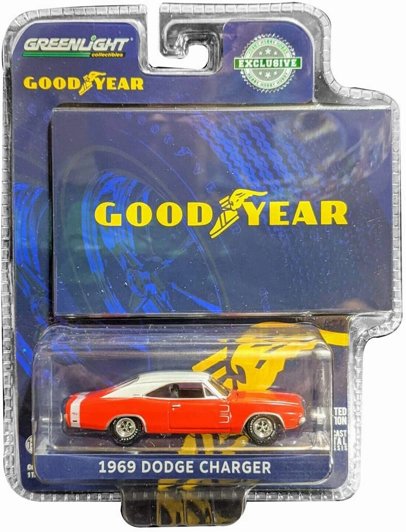 Bburago Die Cast 1969 Dodge Charger RT Car Asst 1:64 Scale - Red