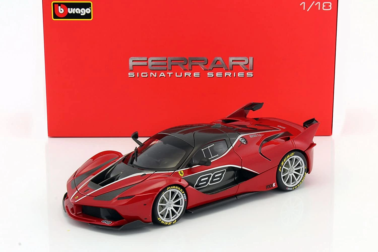 Bburago Die Cast Ferrari FXX-K Signature Series Car 1:18 Scale - Red