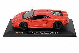 Bburago Lamborghini Aventador Lp750-4 Sv Diecast Metal Model Roadster 1:24  Car - Red