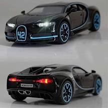 Bburago Maisto Bugatti Chiron Sport 1:18 Diecast Model Car - Black and Red