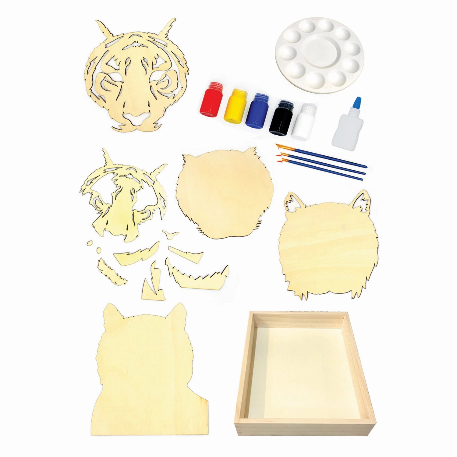 BeginAgain Get Stacked Paint & Puzzle - Bengal Tiger