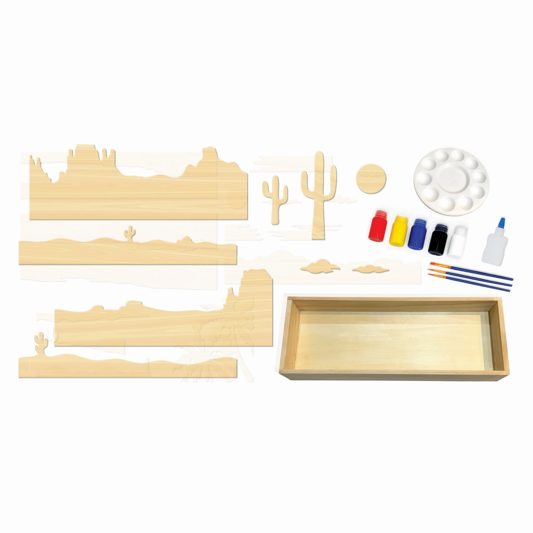 BeginAgain Get Stacked Paint & Puzzle - Desert Sunset