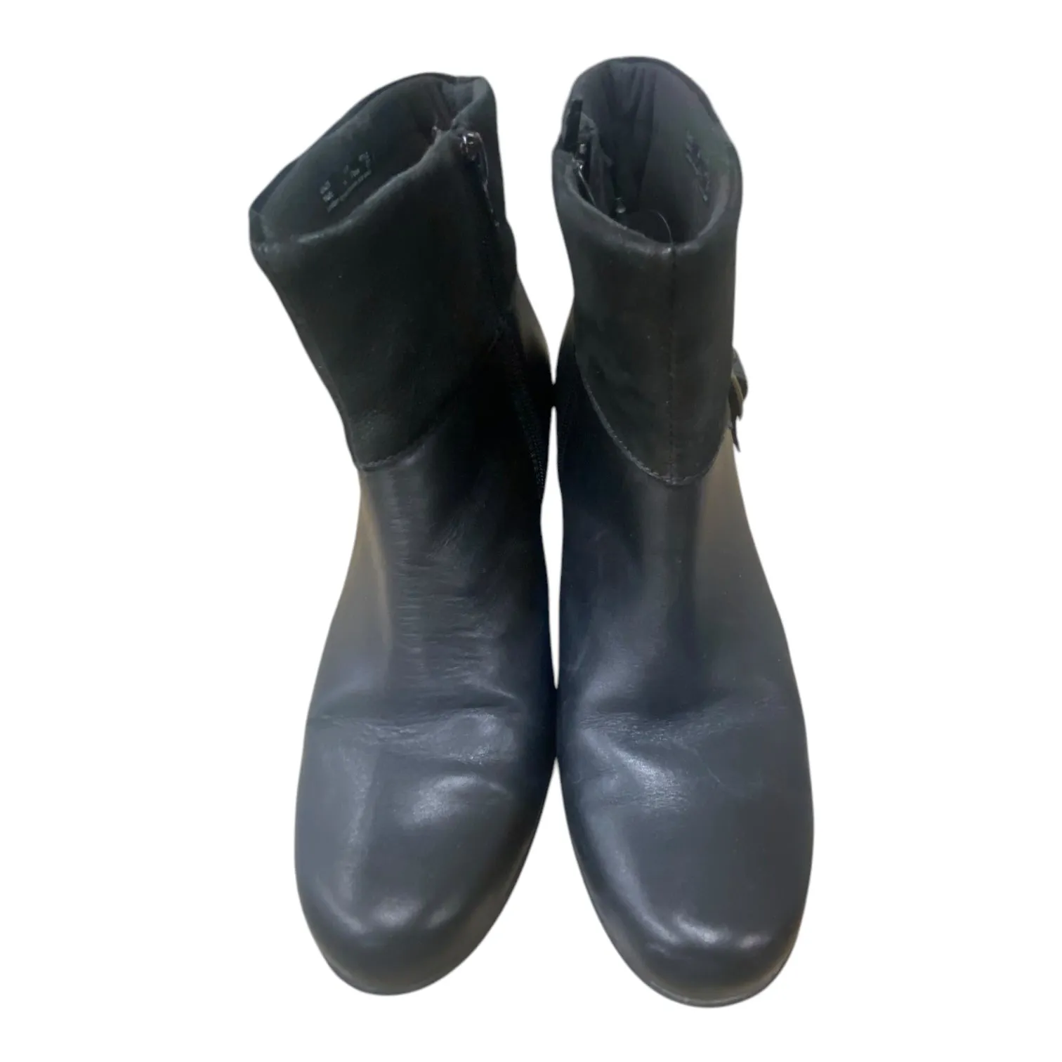 Boots Ankle Heels By Clarks In Black, Size: 10 clarks