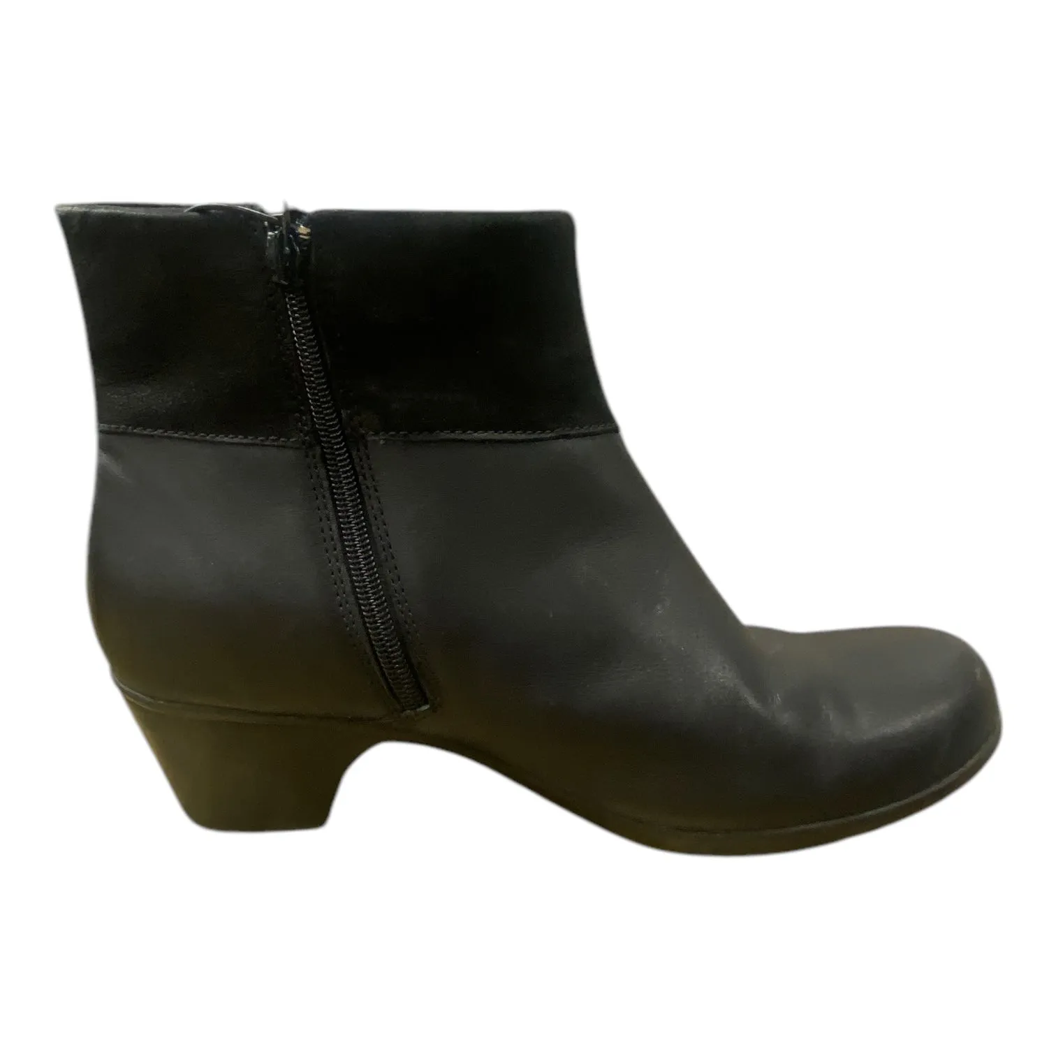Boots Ankle Heels By Clarks In Black, Size: 10 clarks