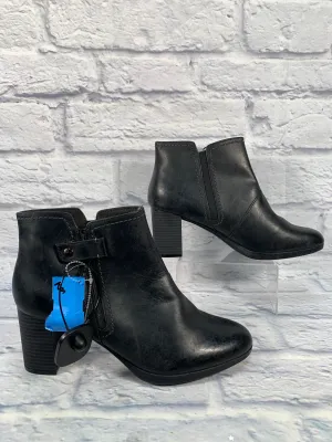 Boots Ankle Heels By Clarks In Black, Size: 12 clarks