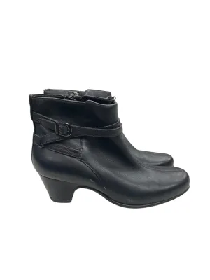 Boots Ankle Heels By Clarks In Black, Size: 7.5 clarks