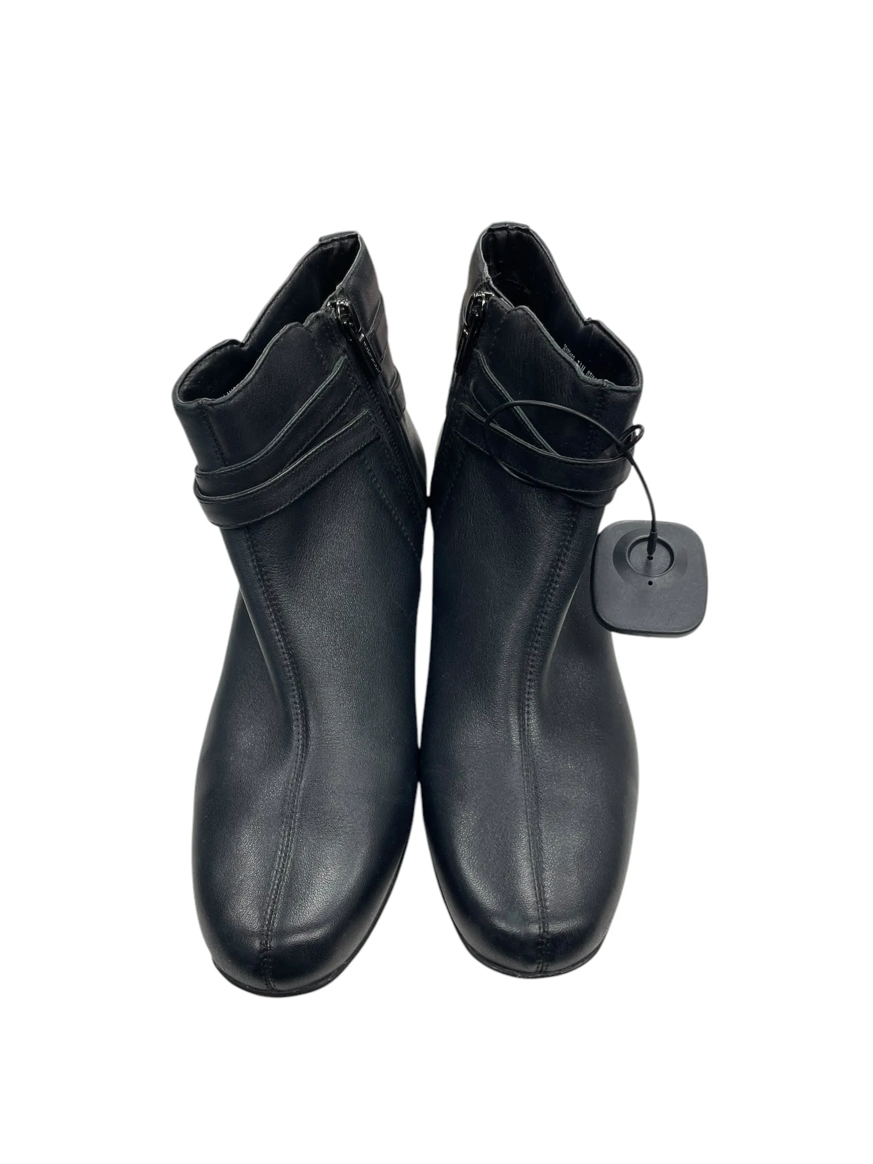 Boots Ankle Heels By Clarks In Black, Size: 7.5 clarks