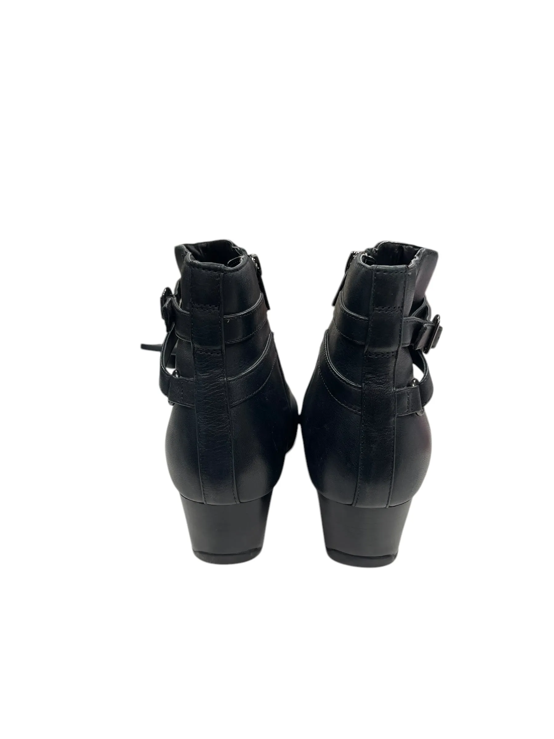 Boots Ankle Heels By Clarks In Black, Size: 7.5 clarks