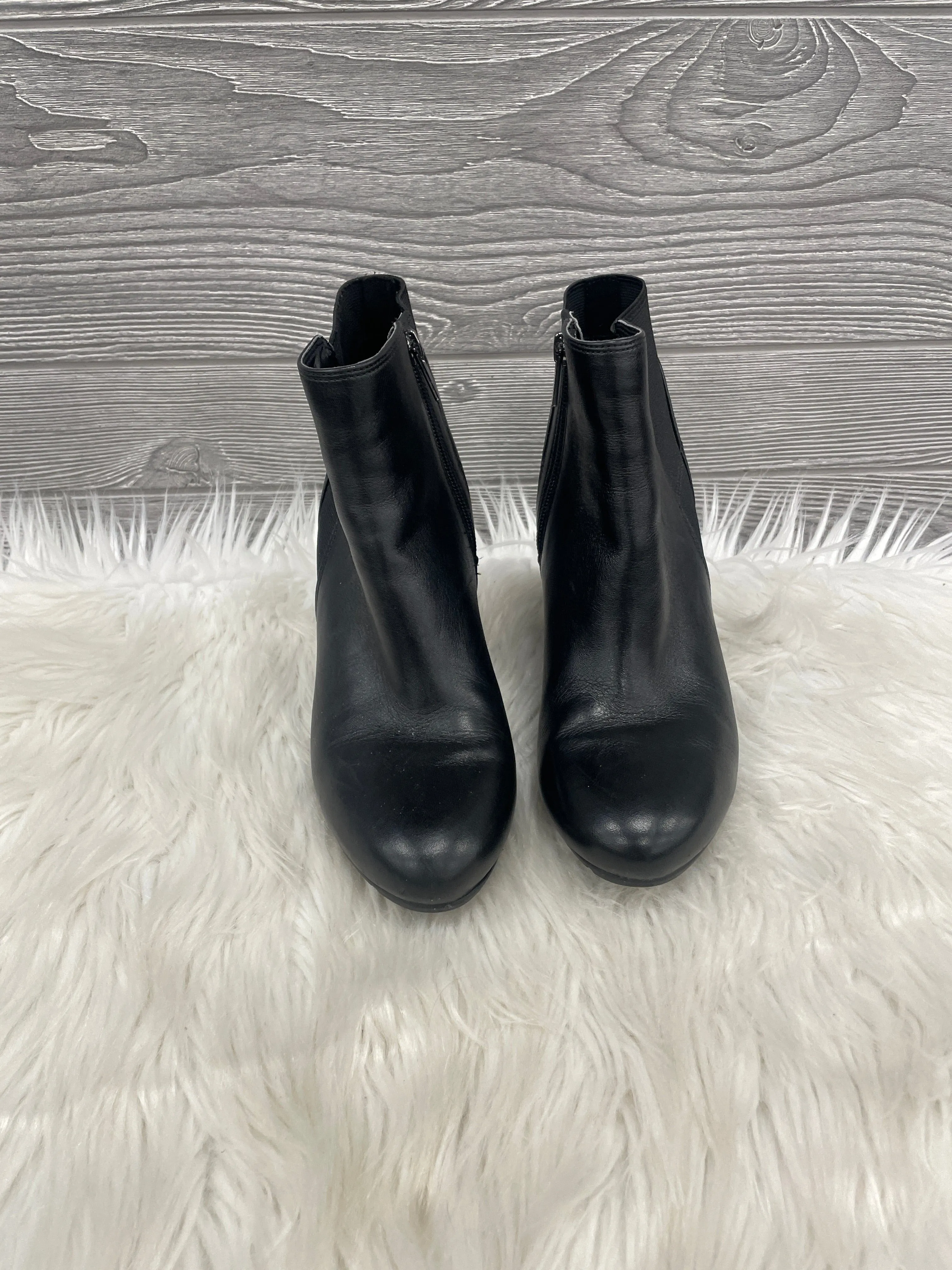 Boots Ankle Heels By Clarks In Black, Size: 8 clarks