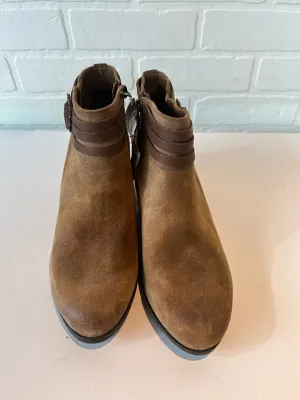 Boots Ankle Heels By Clarks In Tan, Size: 8.5 clarks