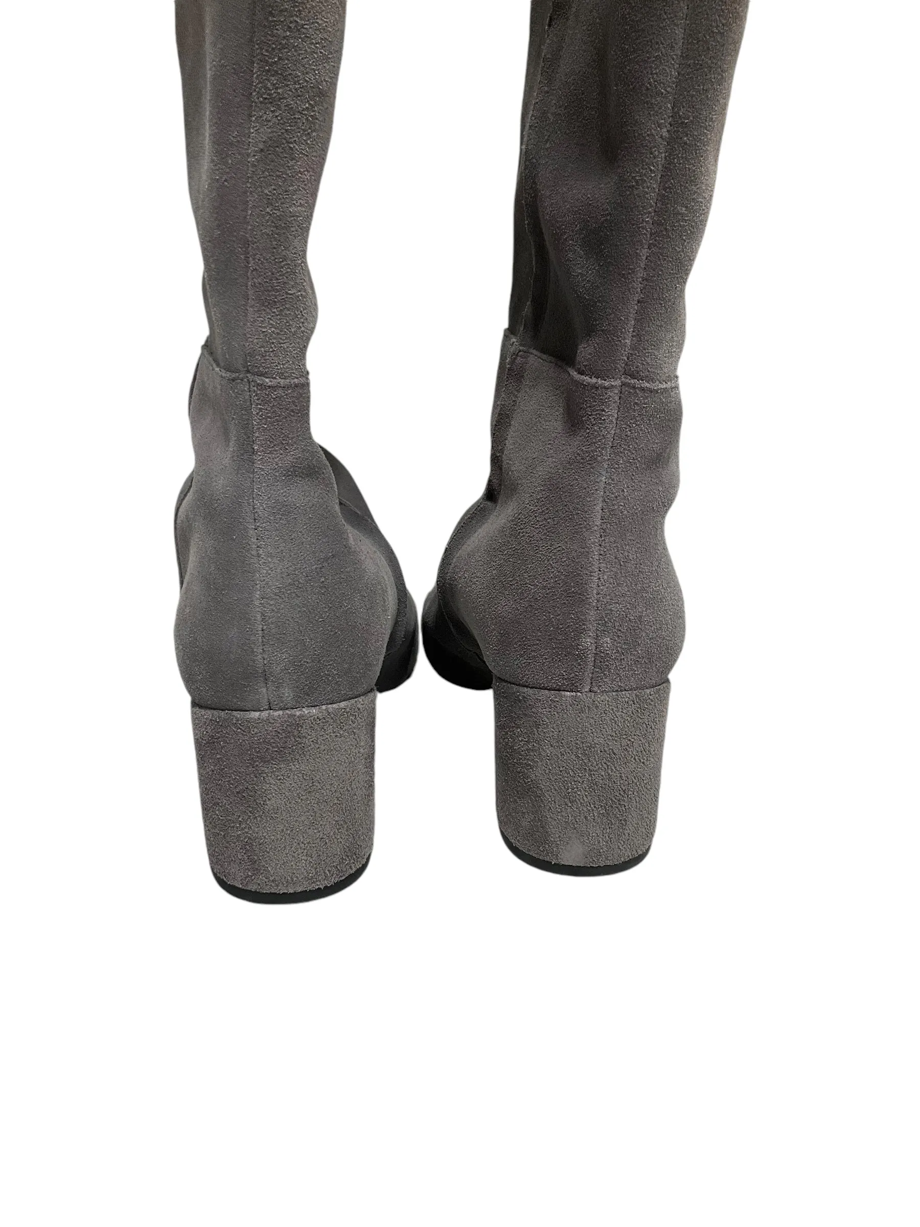 Boots Knee Heels By Clarks In Grey, Size: 8.5 clarks