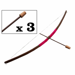 Bow Rustik Suede Handle with 3 Arrows