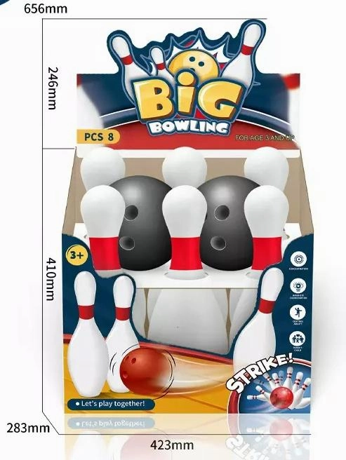 Bowling ball game set big bowling toys for kids indoor 8pcs