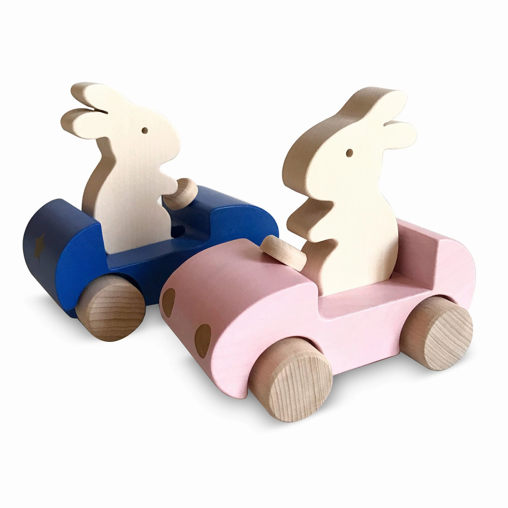 Briki Vroom Vroom Bunny Car Rose / Pink