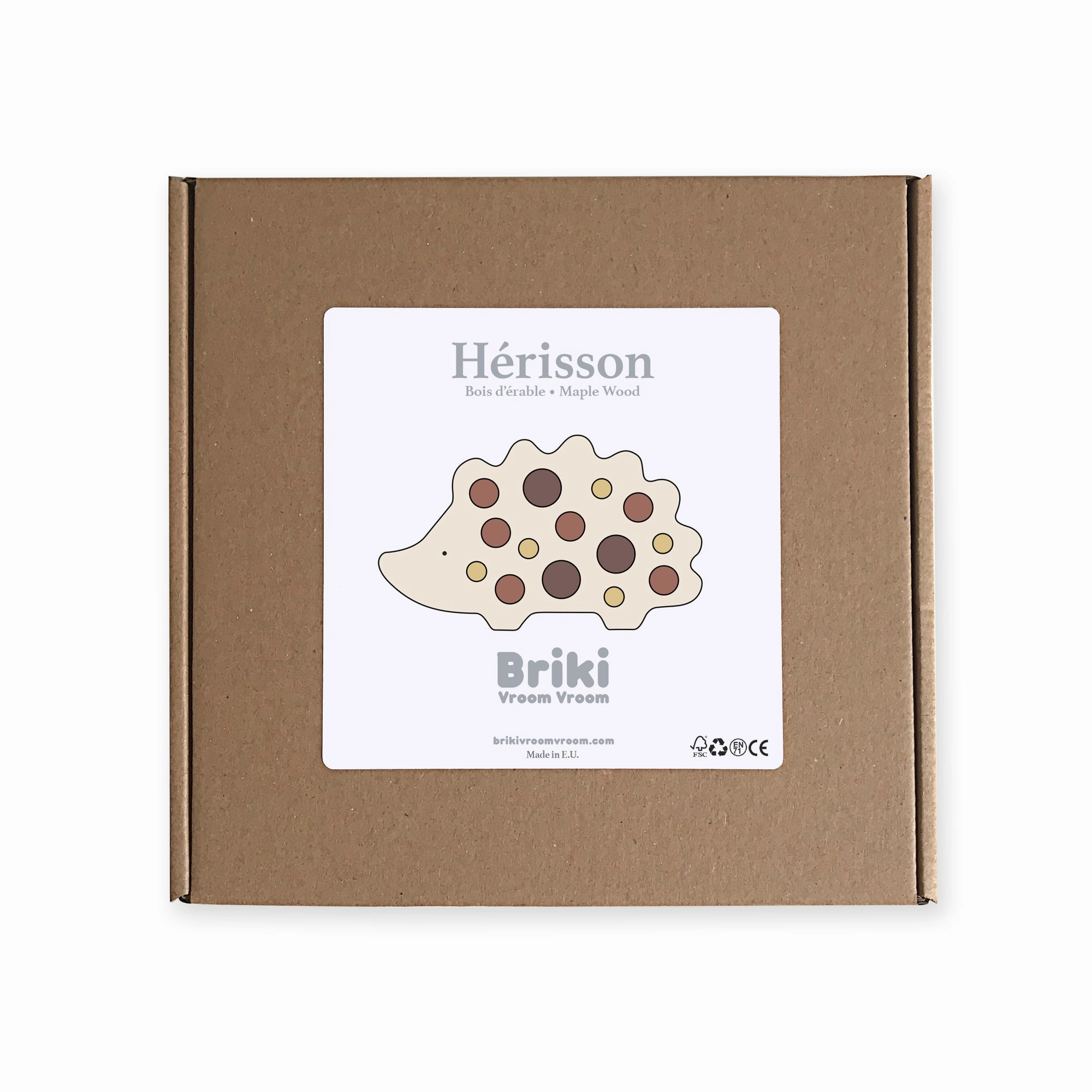Briki Vroom Vroom Titi - Wooden Animal - Herisson