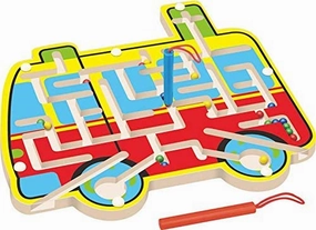 Bus magnetic pen maze