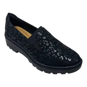 Calla Rae Loafer By Clarks In Black Leopard Textile Size: 7 clarks