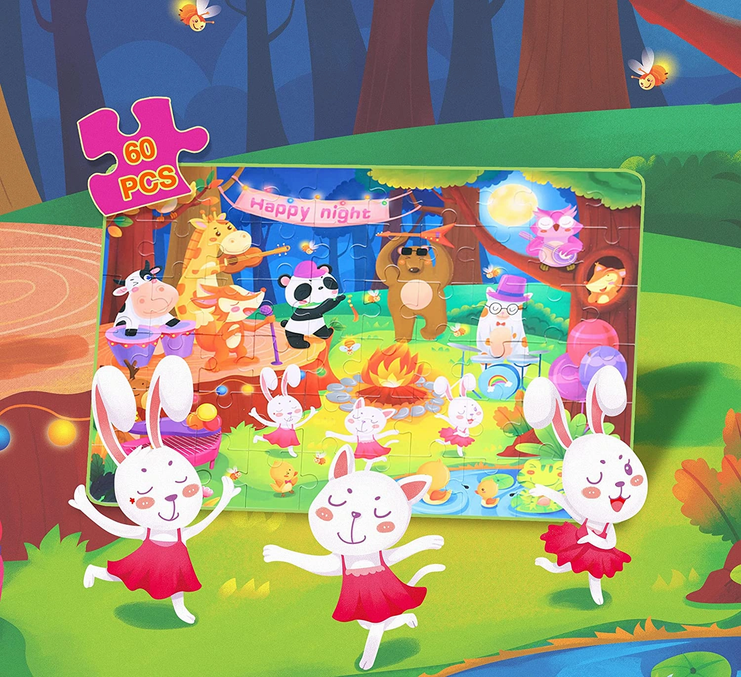 Campfire Night 60Pieces Jigsaw Puzzle