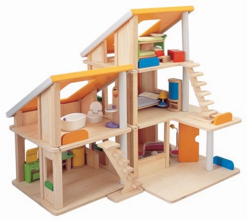 Chalet Dollhouse With Furniture - Plan Toys