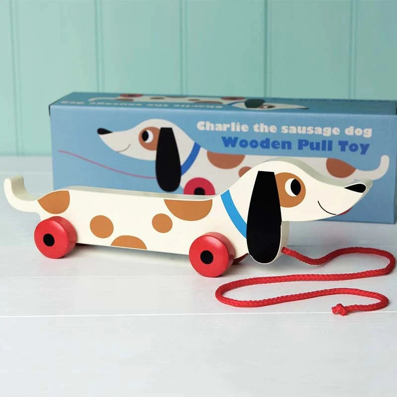 Charlie The Sausage Dog Wooden Pull Toy