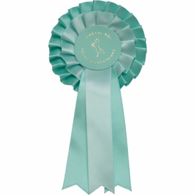Cheval Roi Rosette for hobbyhorse Aqua
