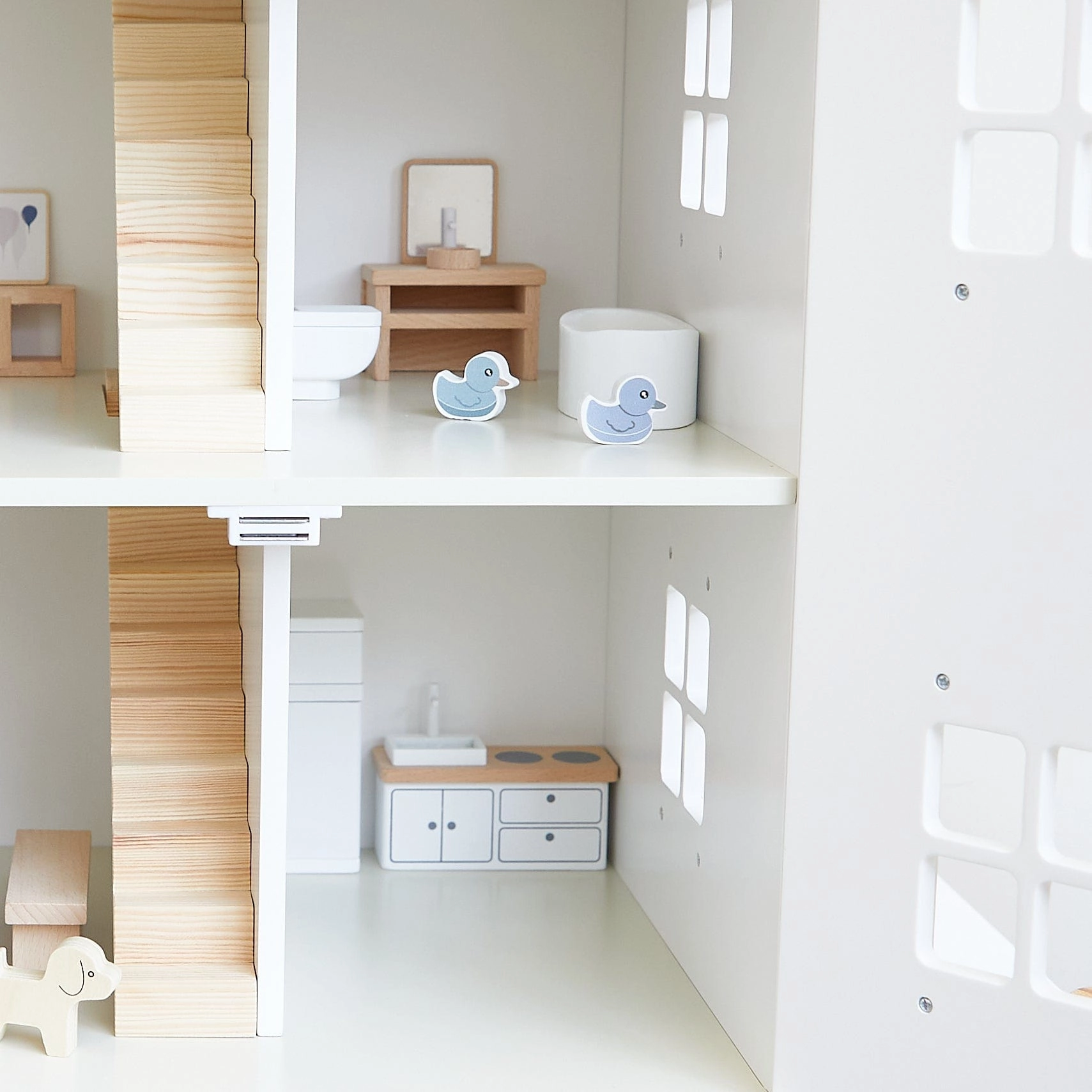 Clara Doll House w/ Family & Furniture Set