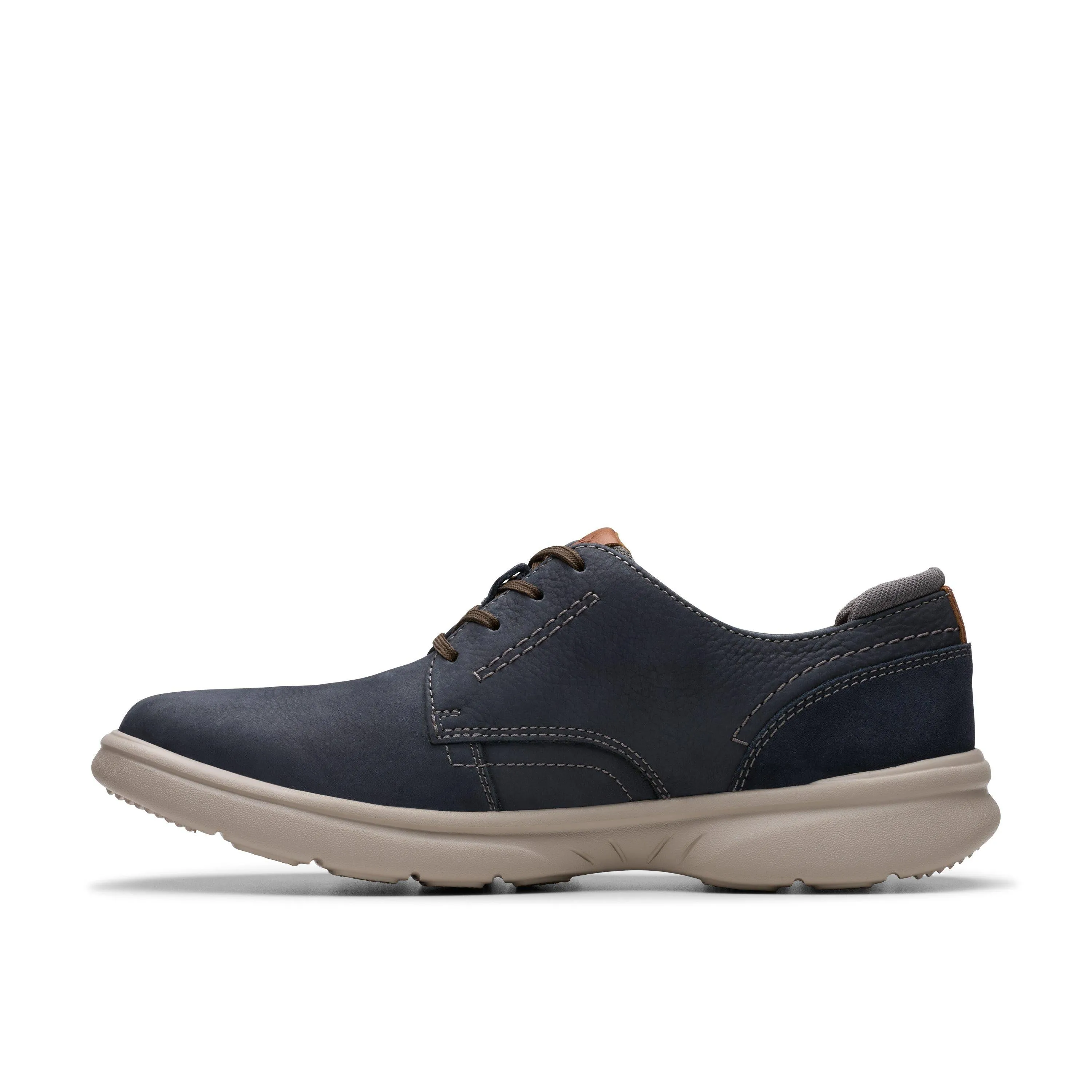 Clarks Bradley Plain in Blue Nubuck