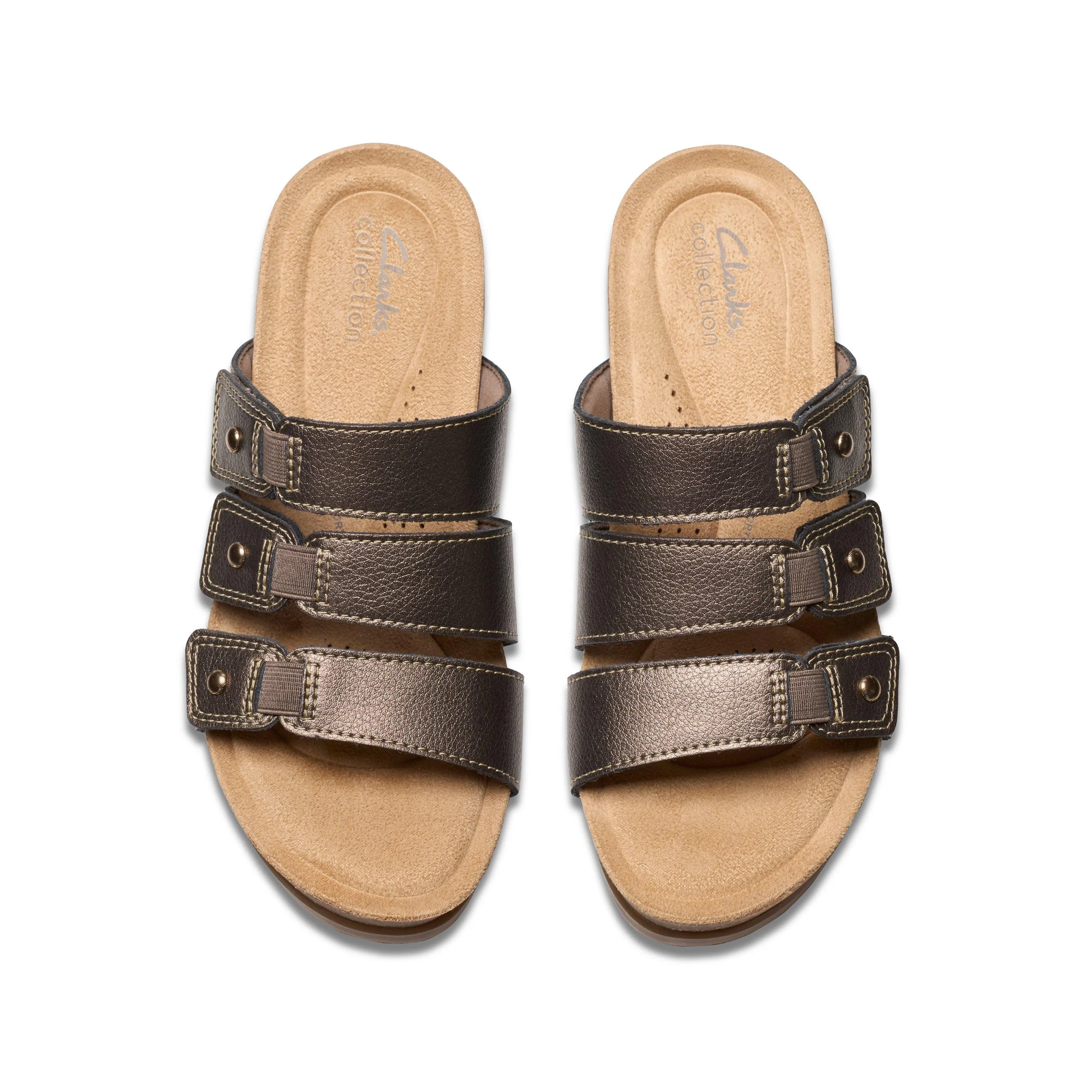 Clarks Calenne Lily in Metallic Leather