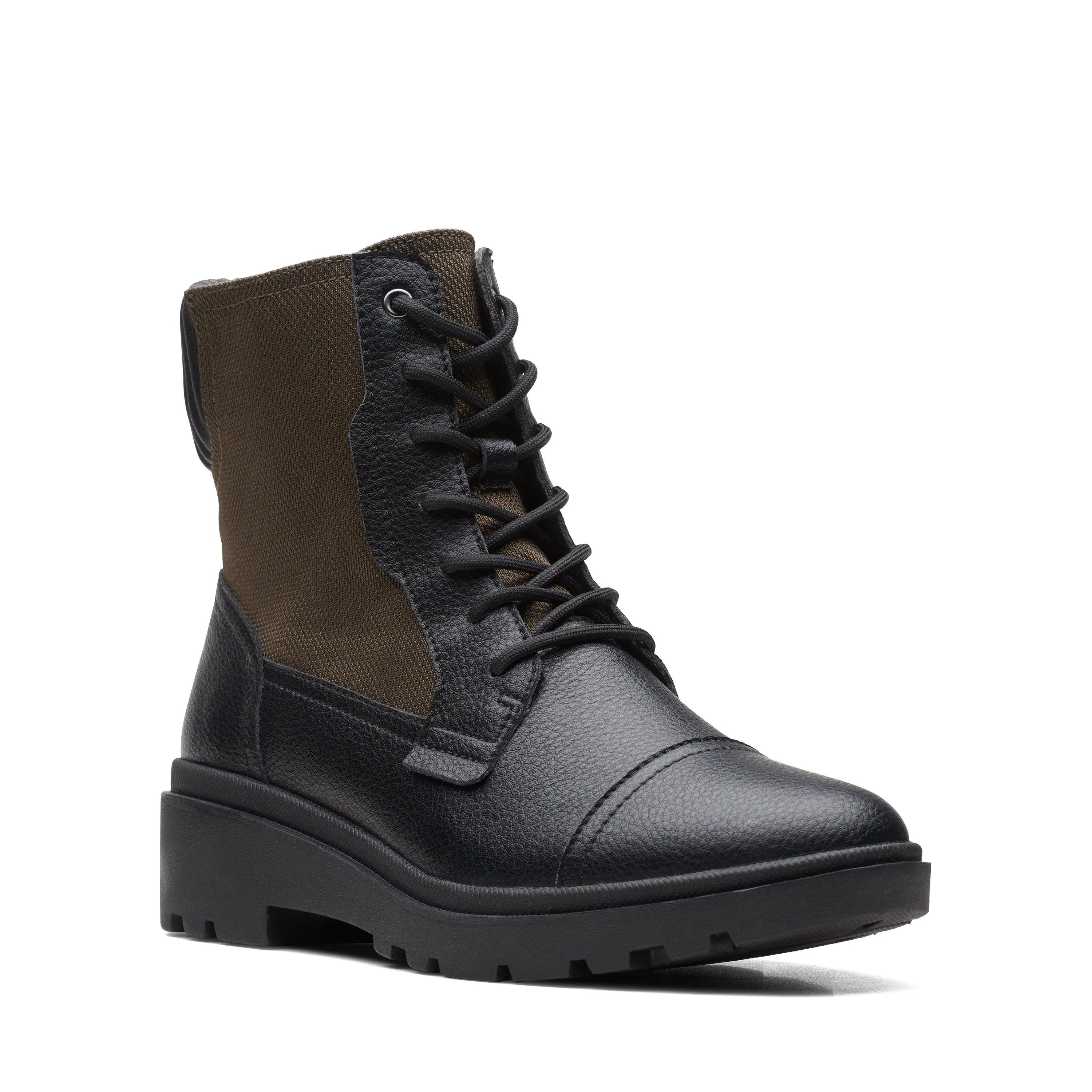 Clarks Calla Charm in Black Leather