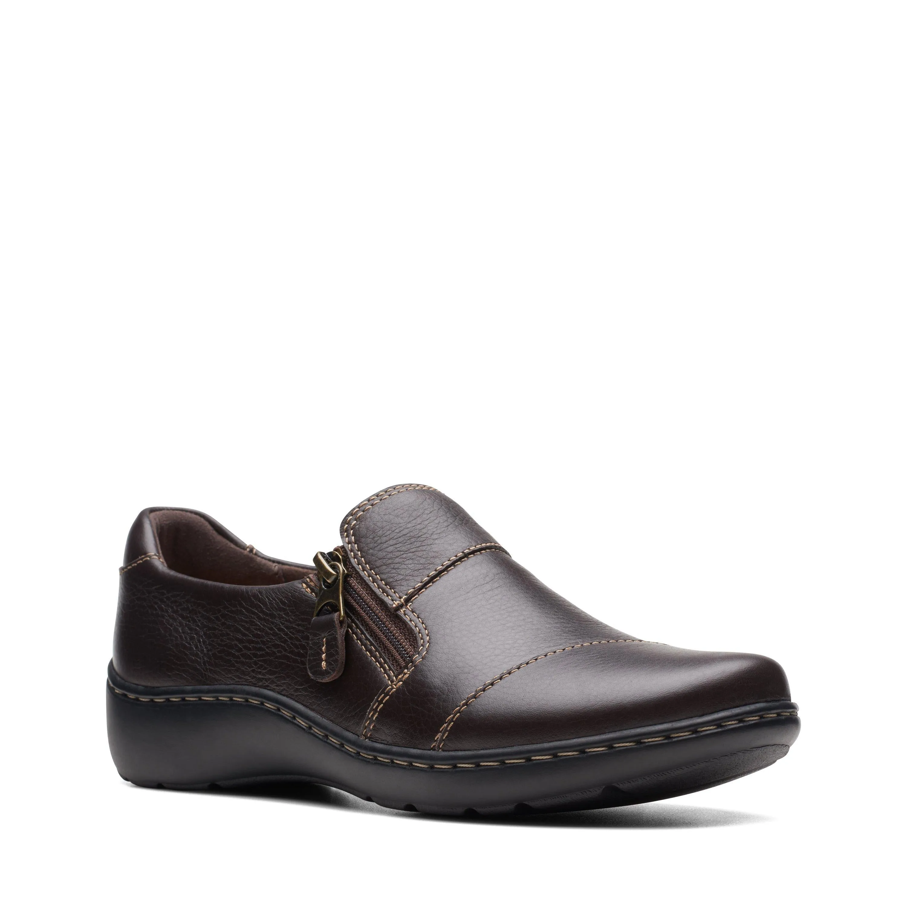 Clarks Cora Harbor in Brown Leather