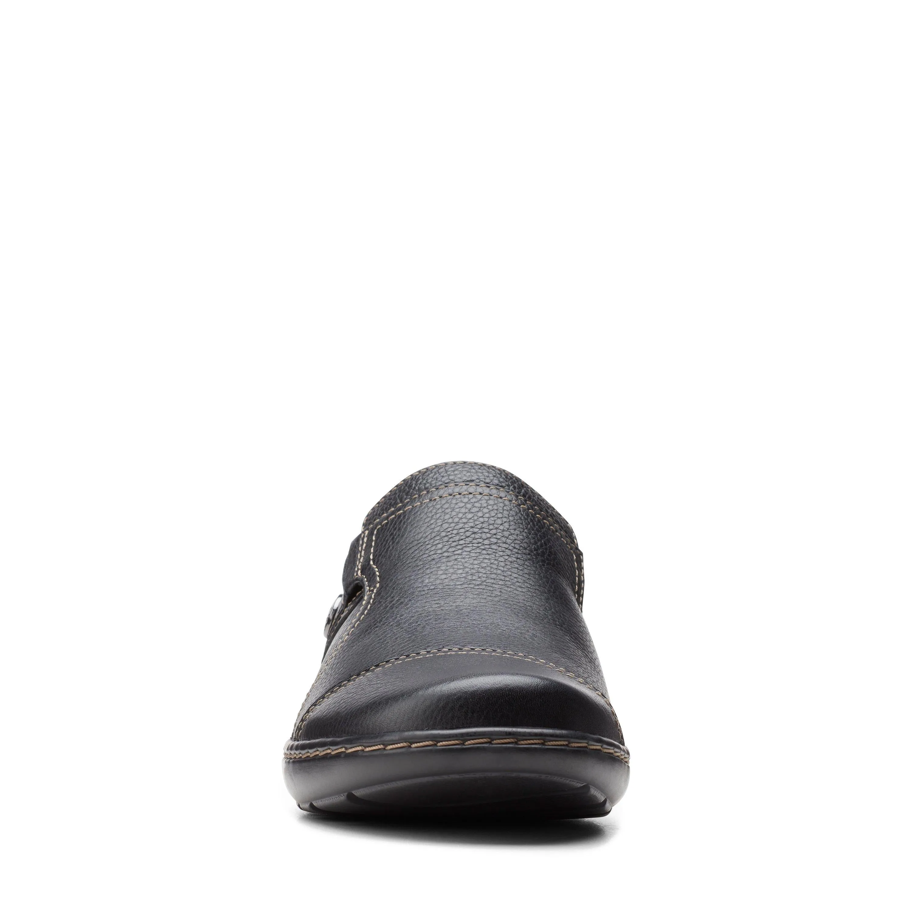 Clarks Cora Poppy in Black Leather