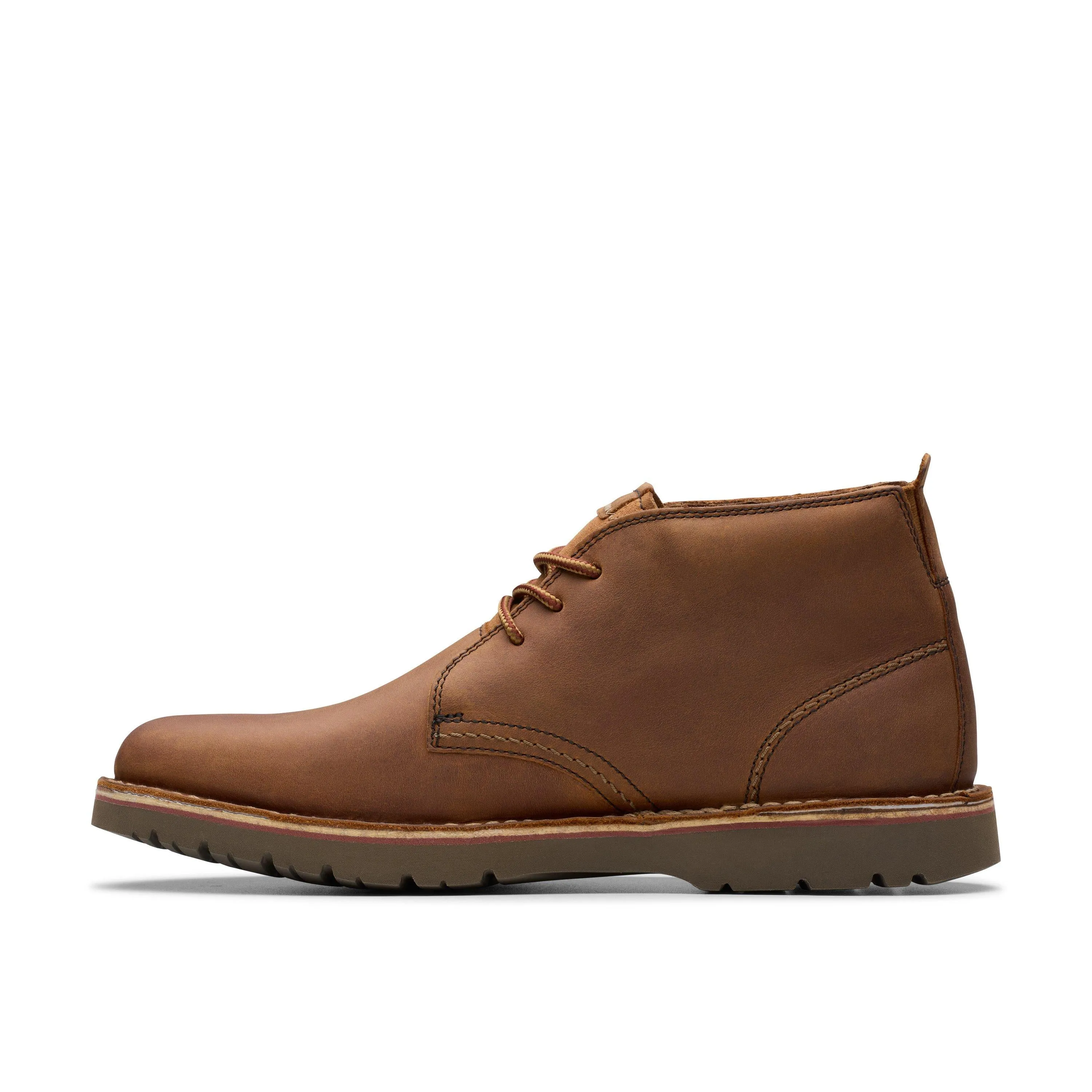 Clarks Eastridge Mid in Brown Leather