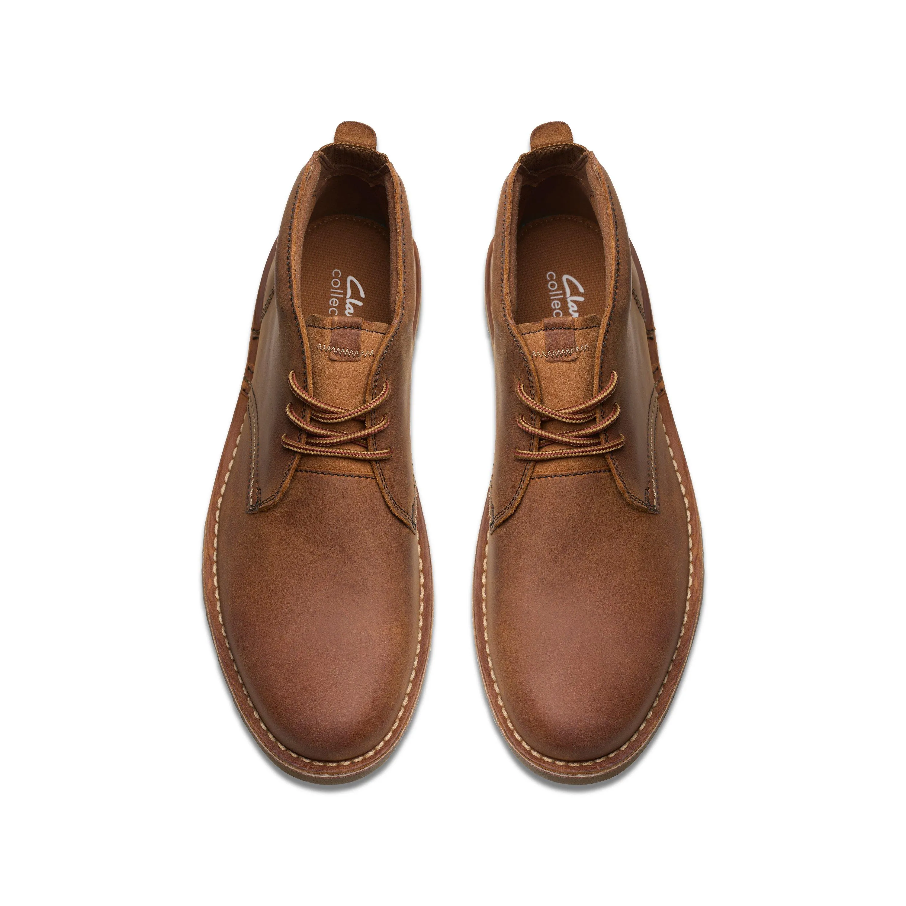 Clarks Eastridge Mid in Brown Leather