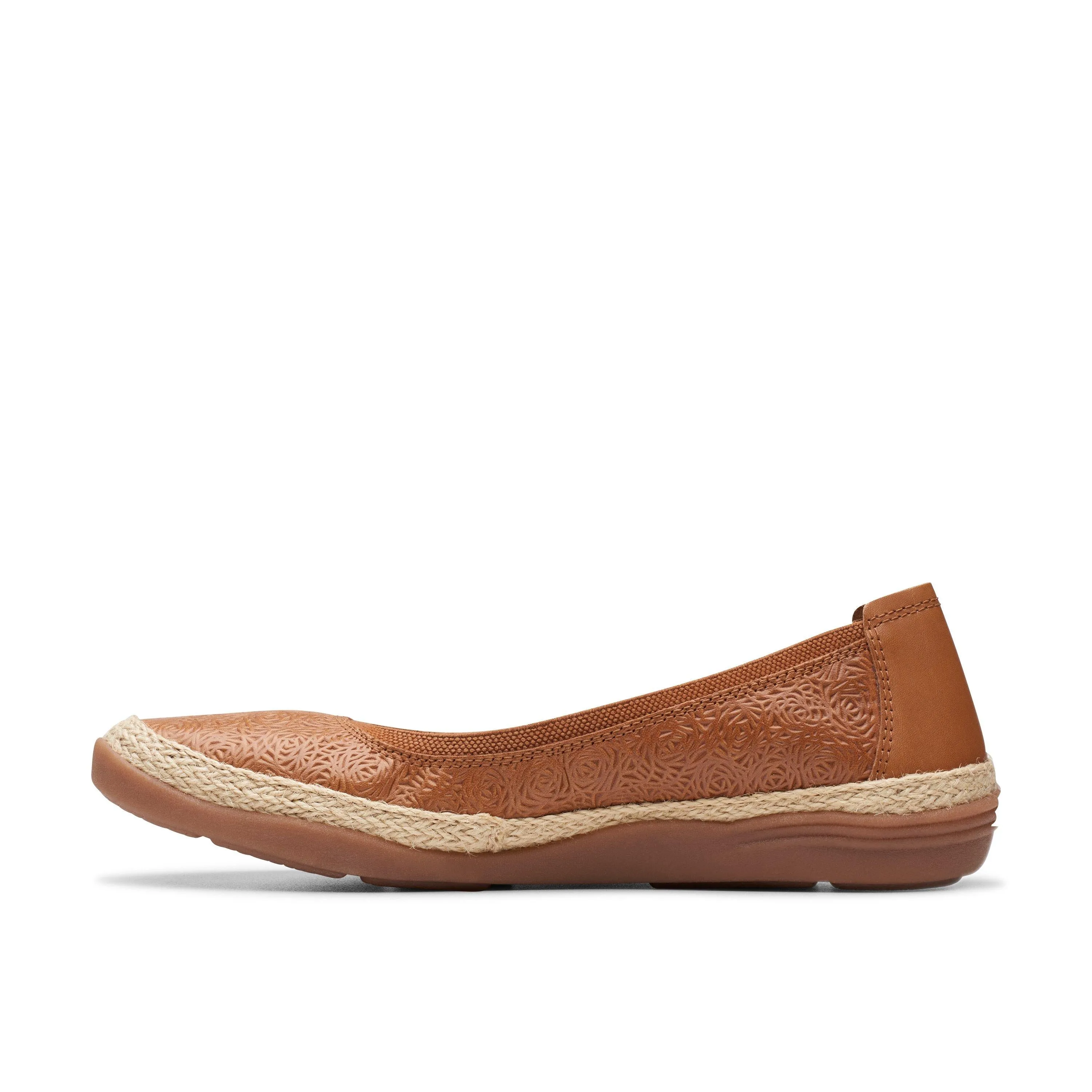 Clarks Elaina Rae in Brown Leather