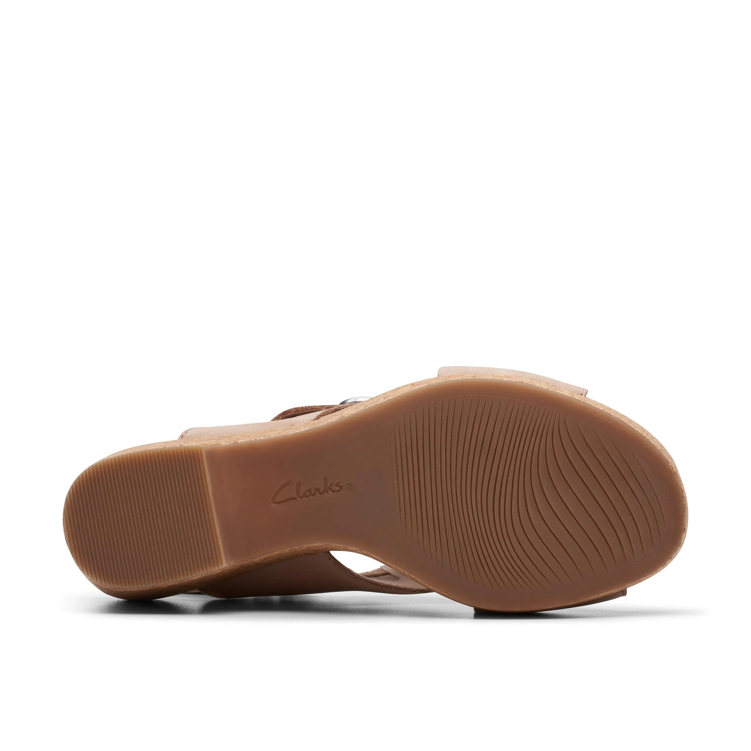 Clarks Giselle Dove in Beige Nubuck