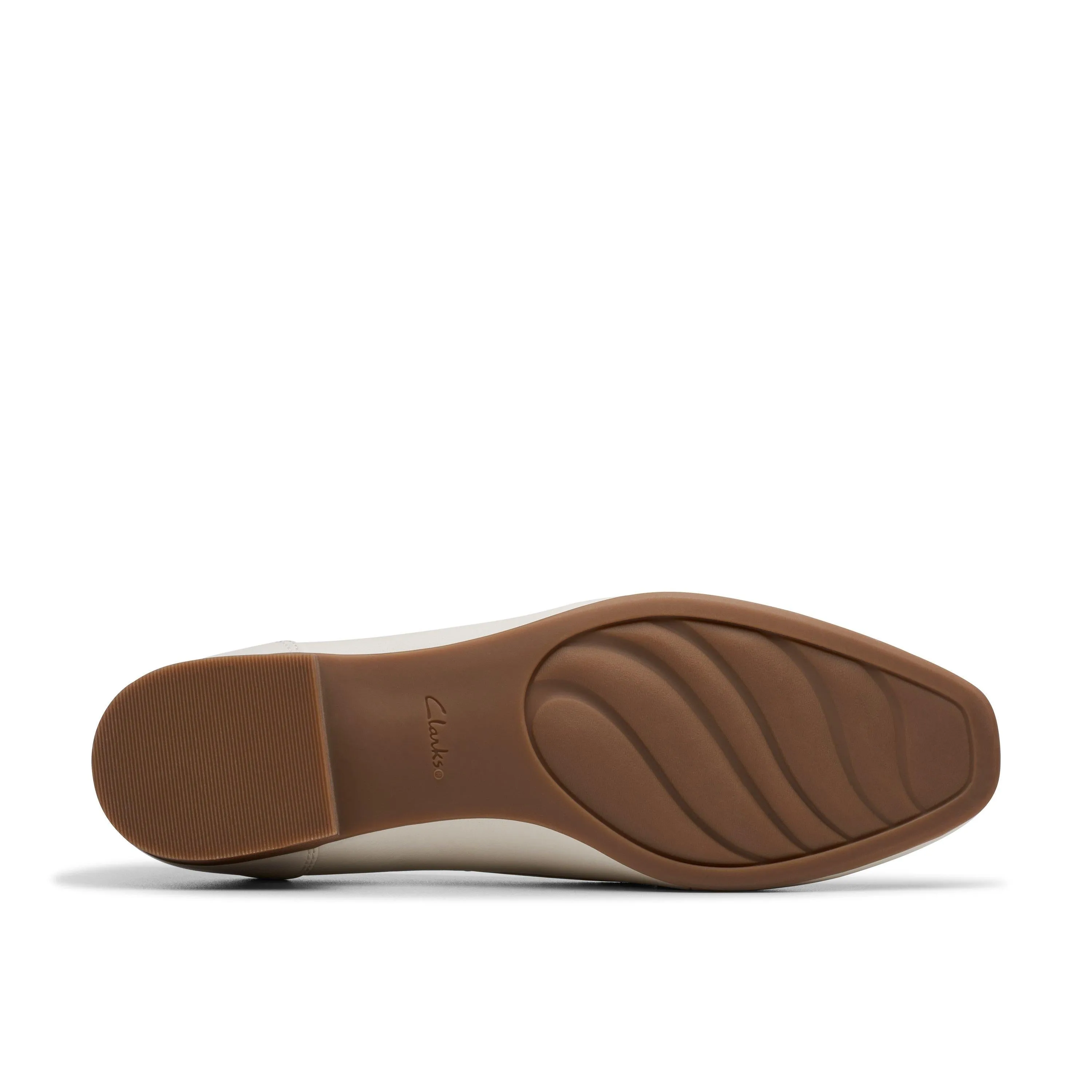 Clarks Juliet Aster in White Leather