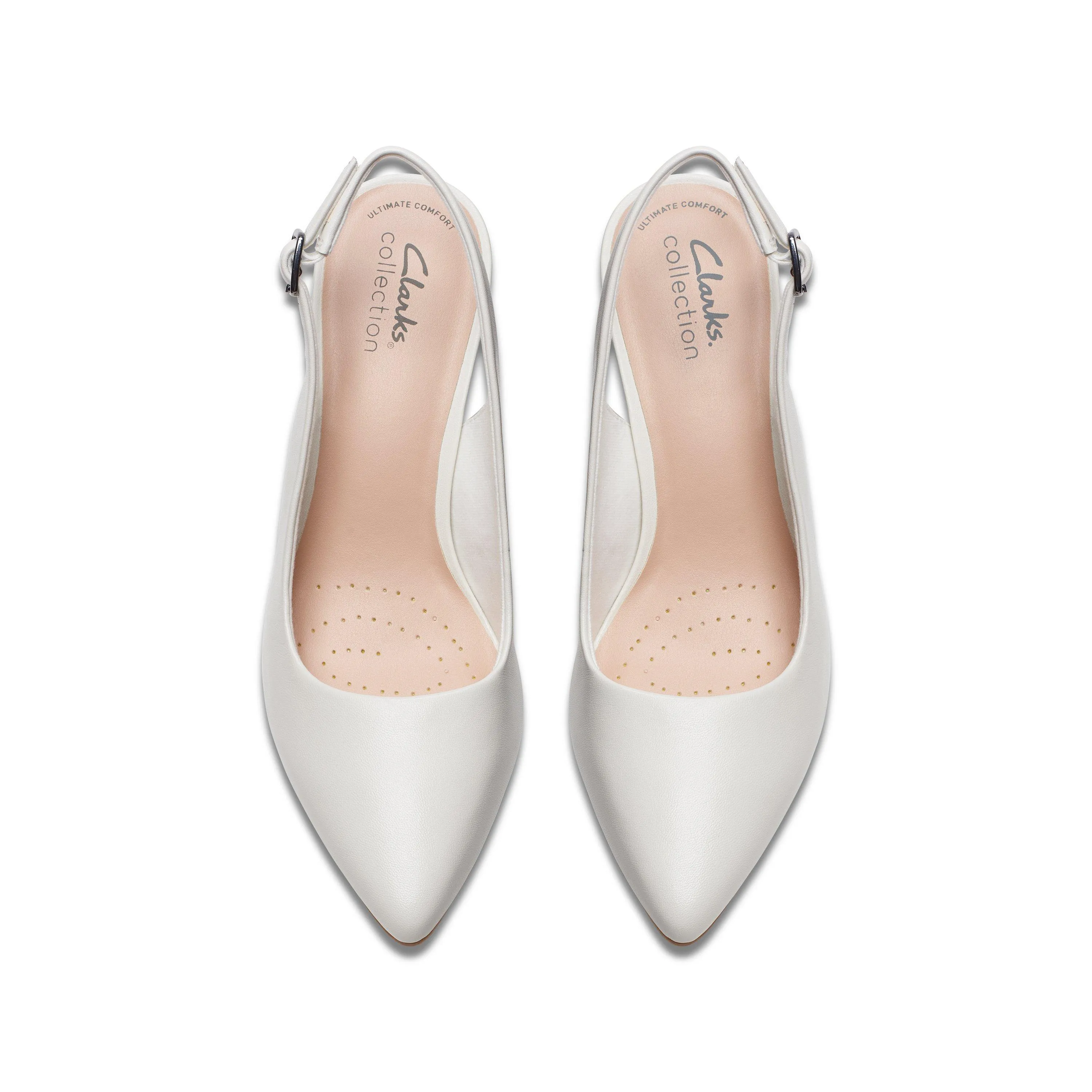 Clarks Kataleyna Step in White Leather