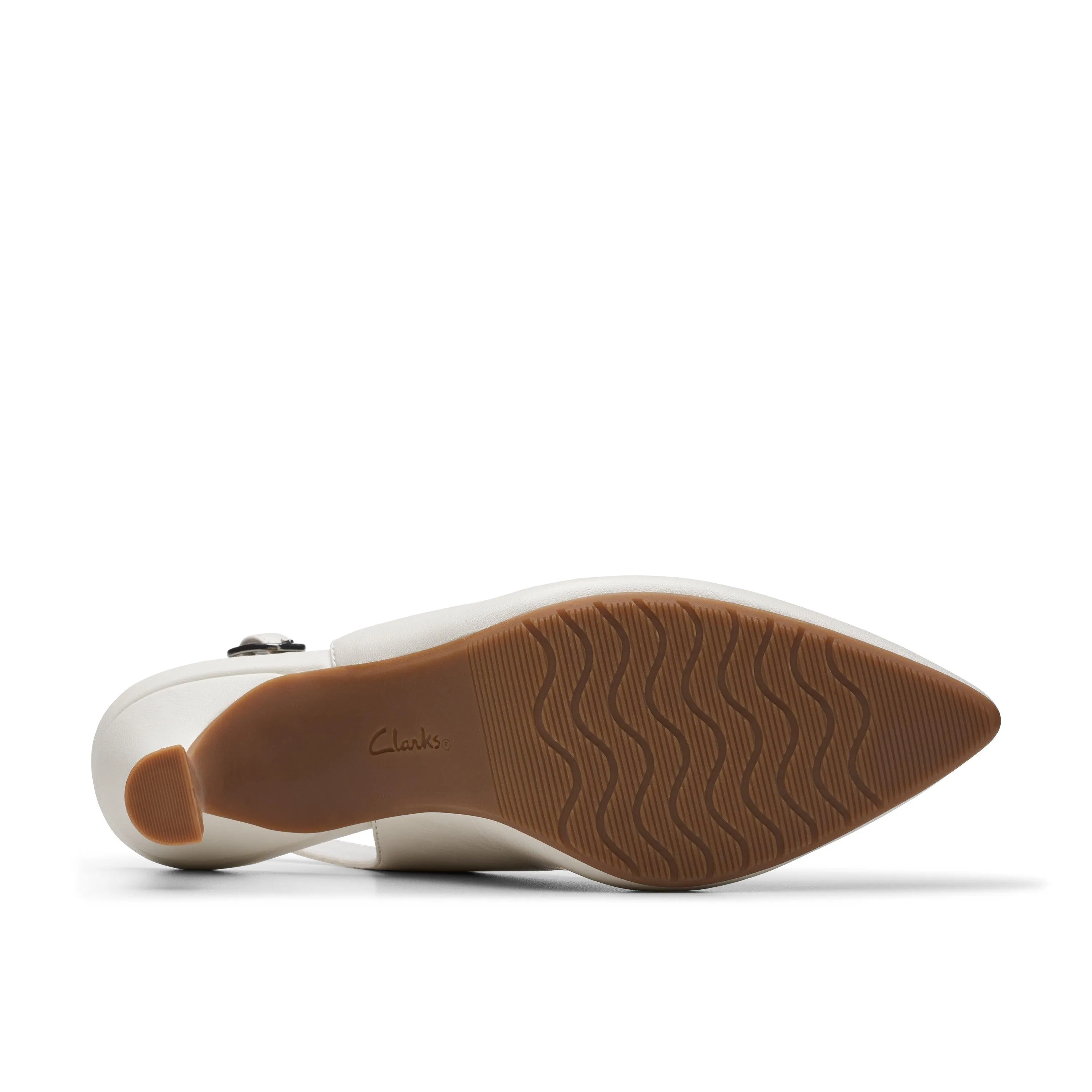 Clarks Kataleyna Step in White Leather