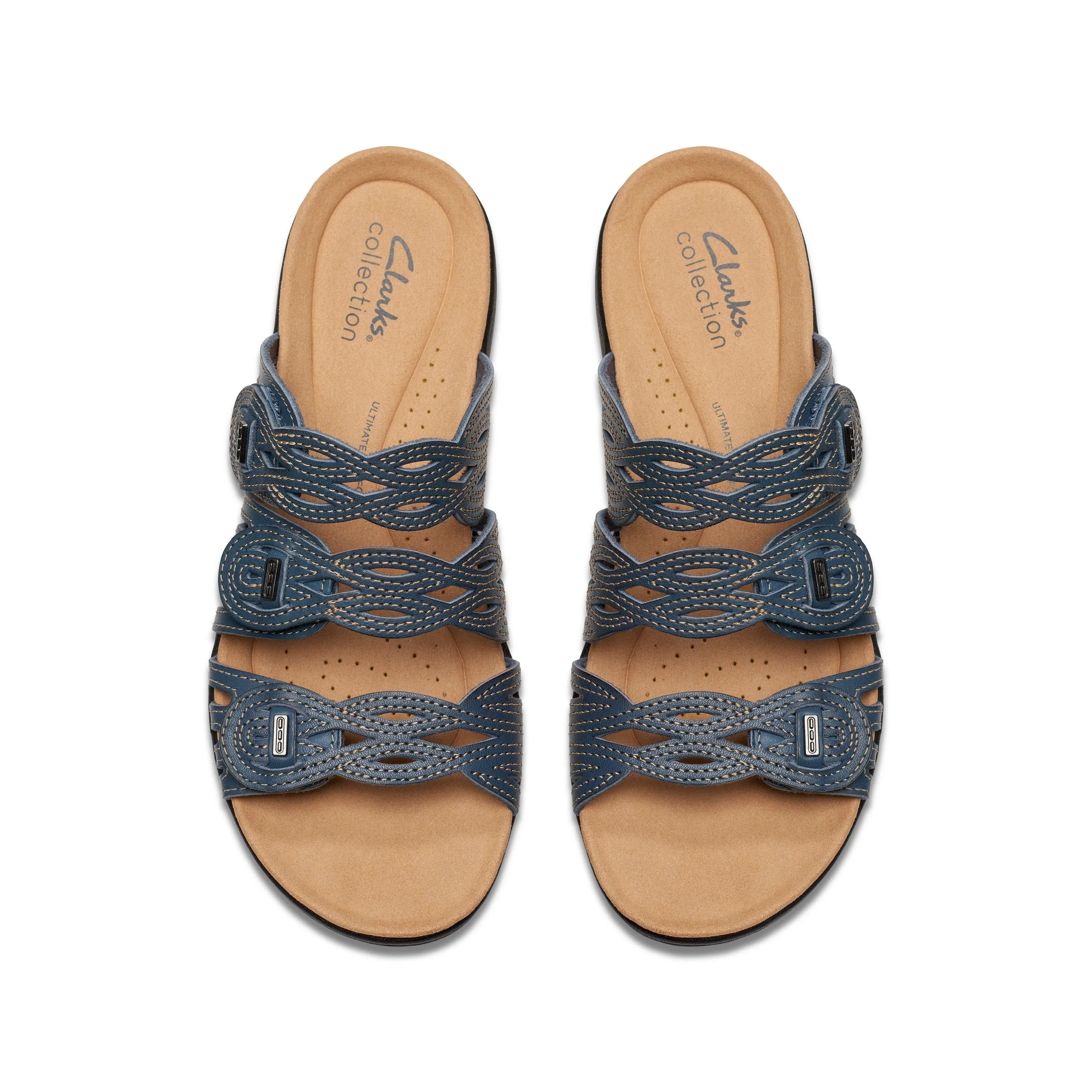 Clarks Laurieann Ruby in Blue Leather