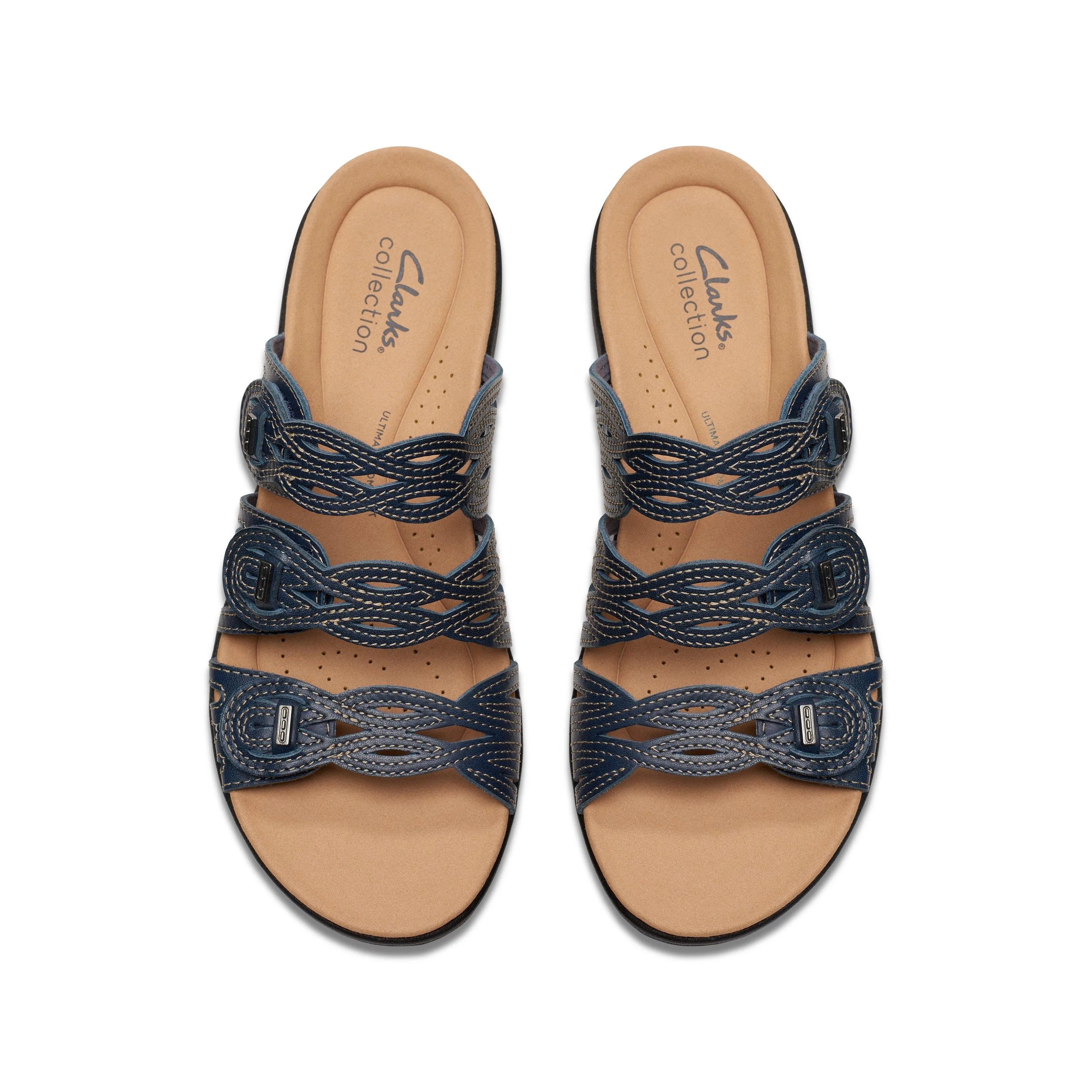 Clarks Laurieann Ruby in Blue Leather