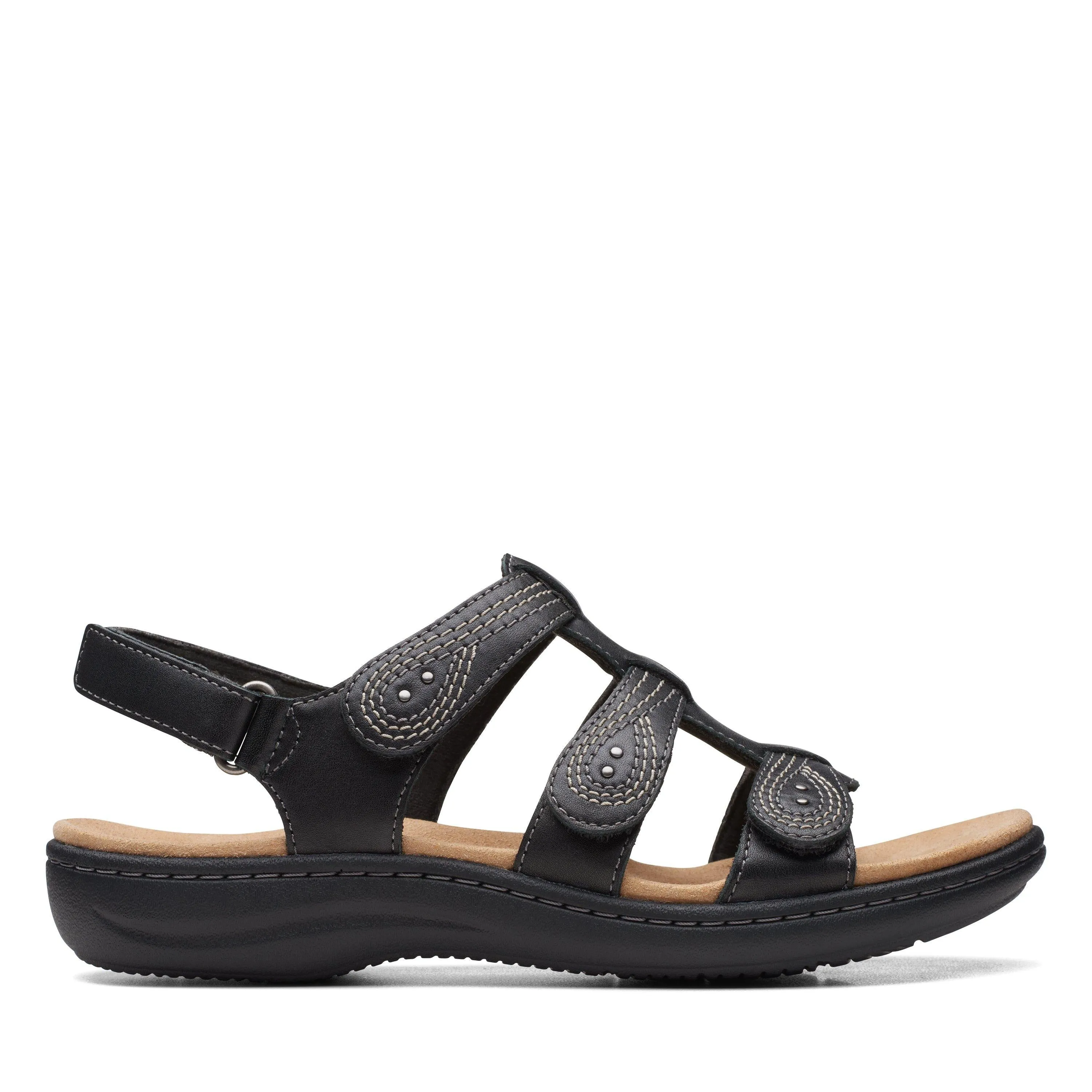 Clarks Laurieann Vine in Black Leather