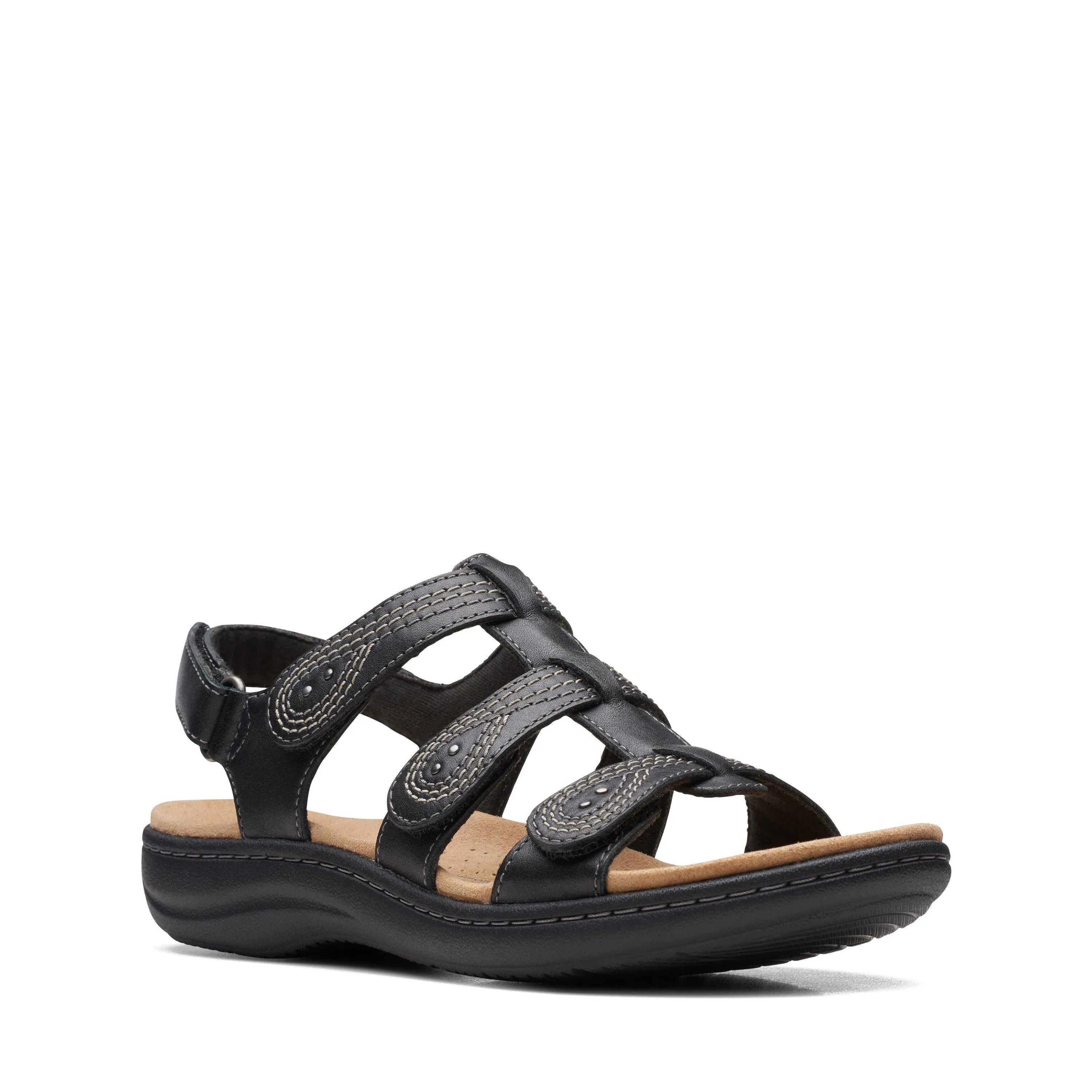 Clarks Laurieann Vine in Black Leather