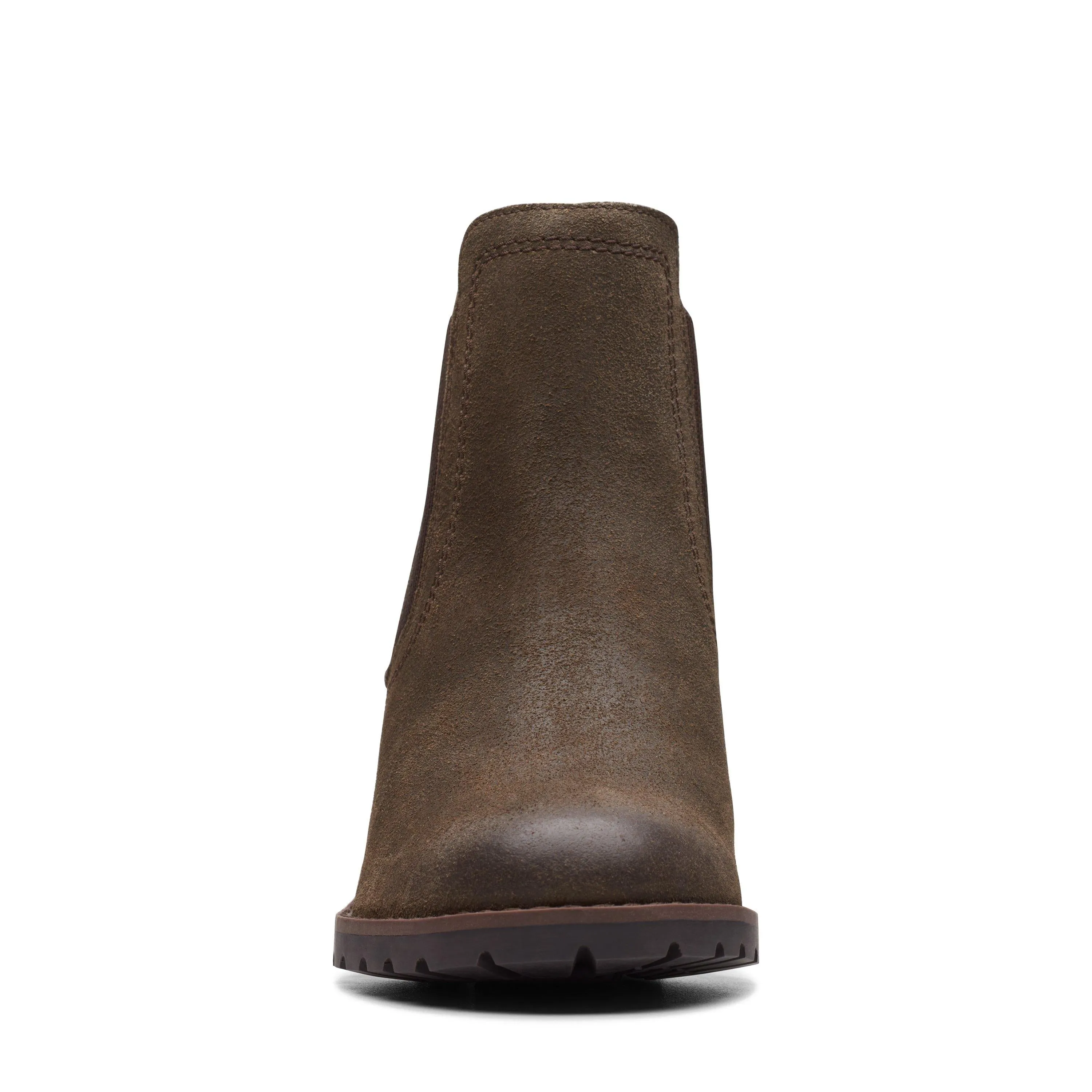 Clarks Leda Up in Green Suede
