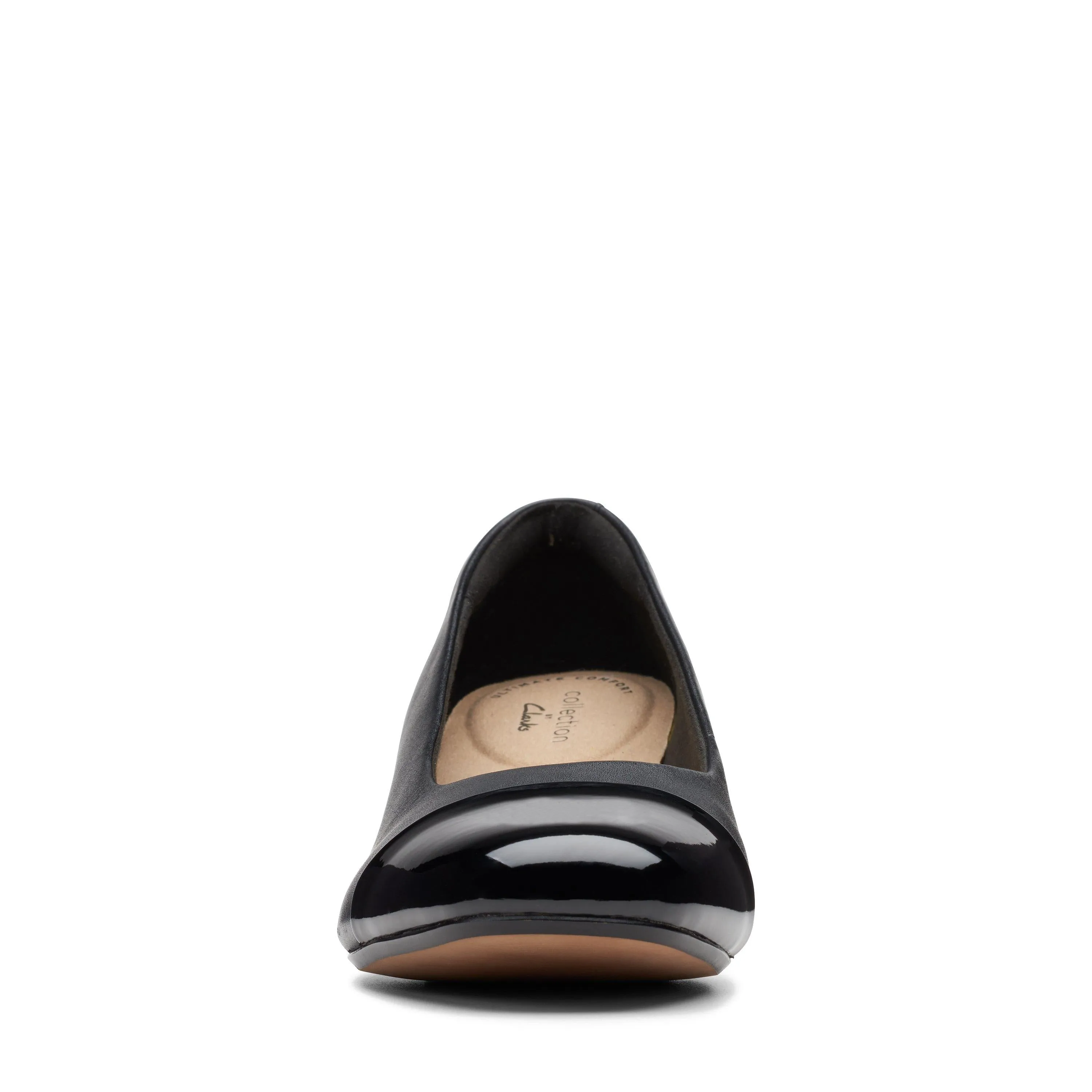 Clarks Marilyn Sara in Black Leather/Synthetic