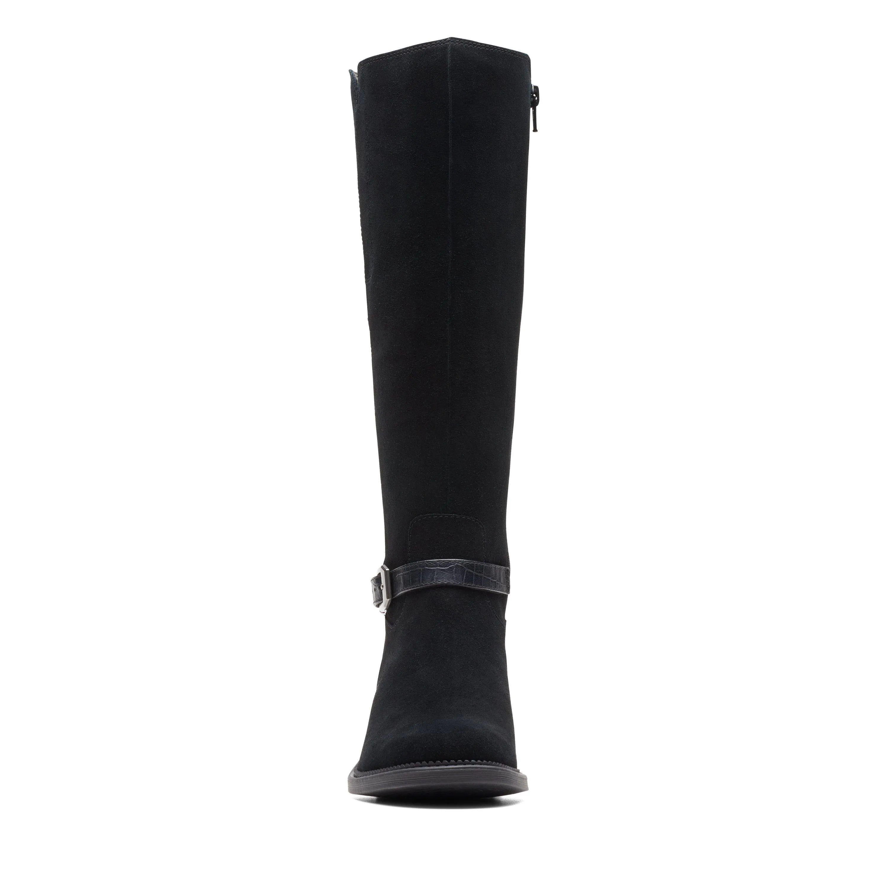 Clarks Maye Aster in Black Suede