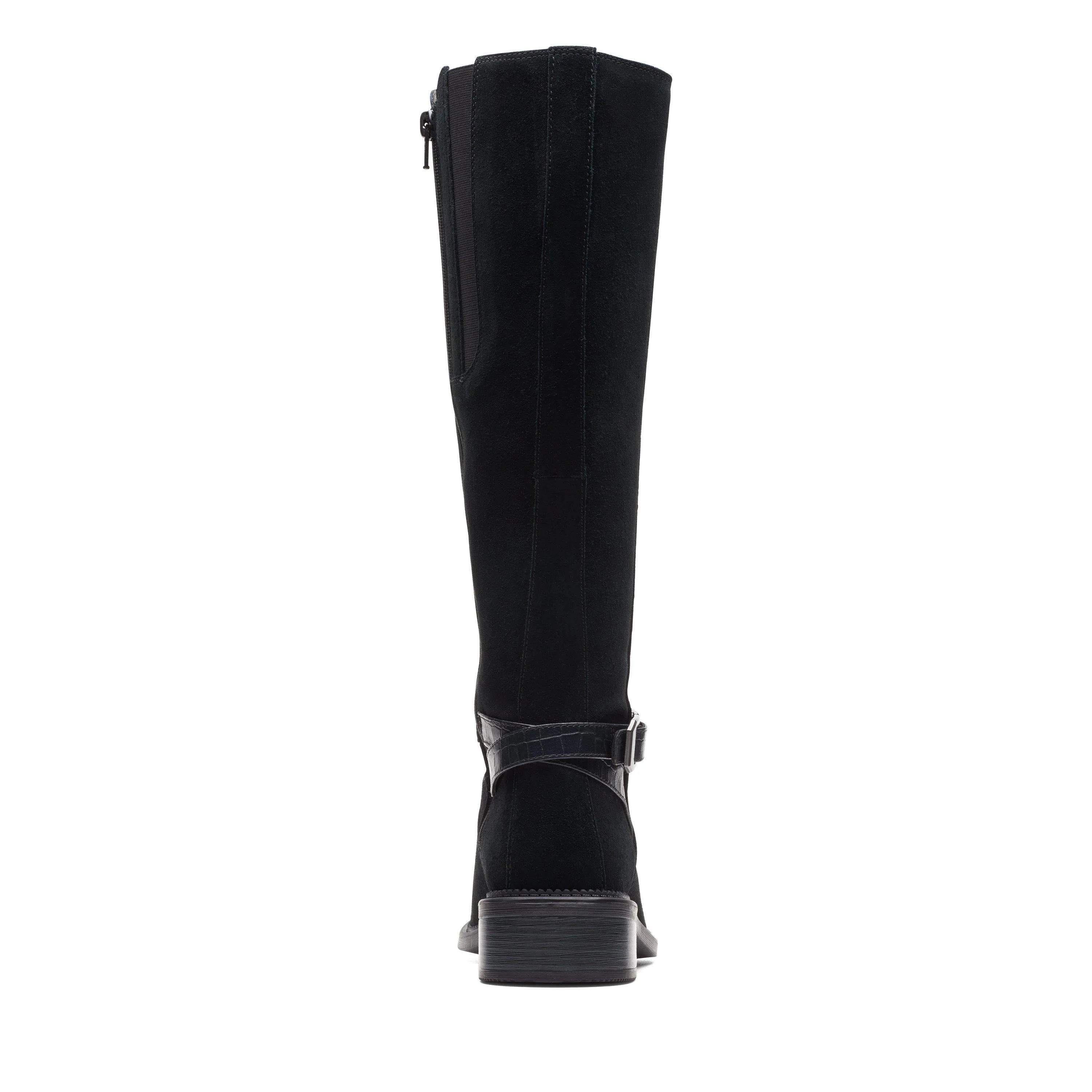 Clarks Maye Aster in Black Suede