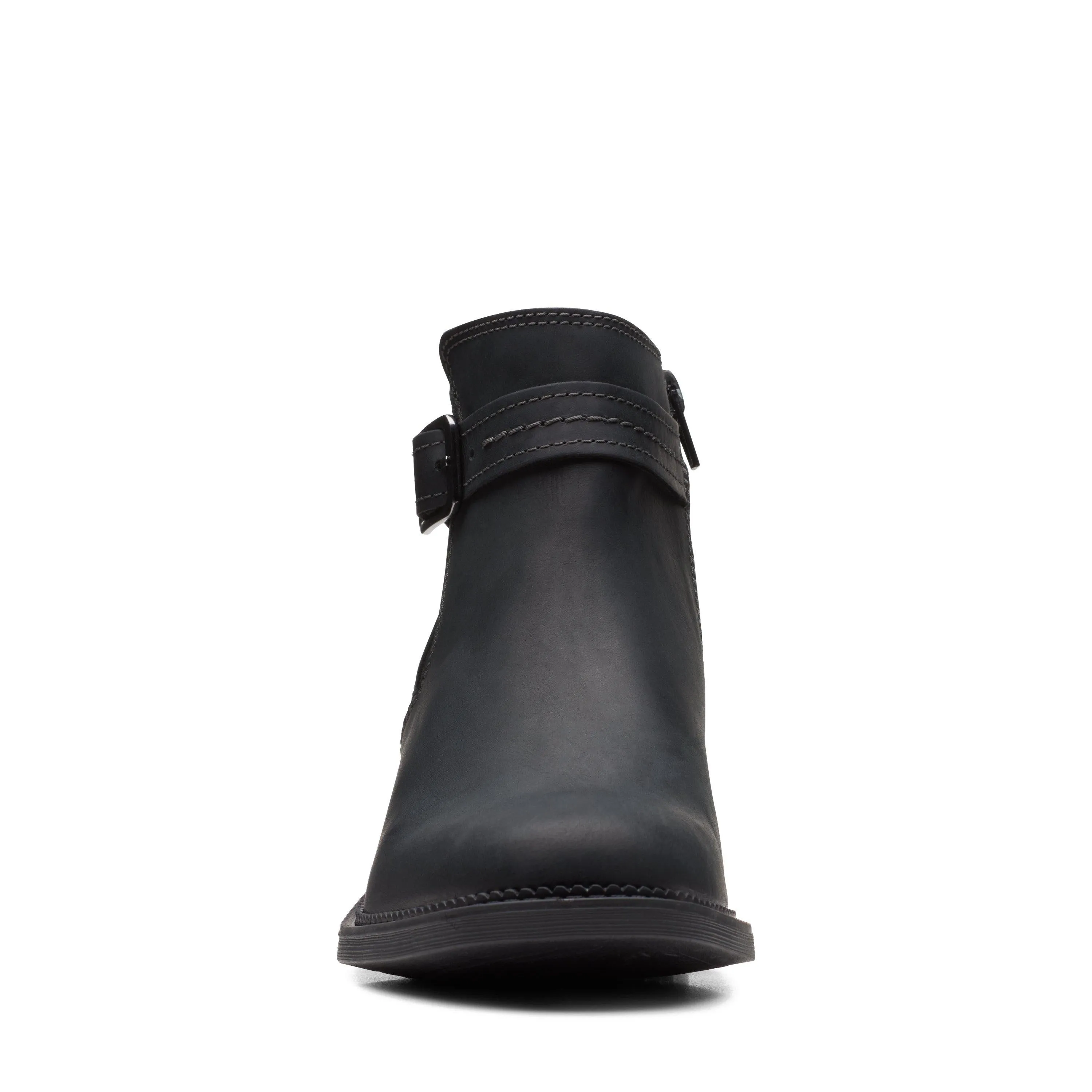 Clarks Maye Strap in Black Leather
